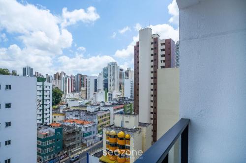 Erkély/terasz, Studio moderno com piscina a 450m da Praia PRV1003 in Barra