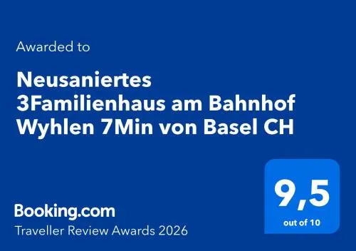 Neusaniertes 3Familienhaus am Bahnhof Wyhlen 7Min von Basel CH in Grenzach-Wyhlen, Deutschland