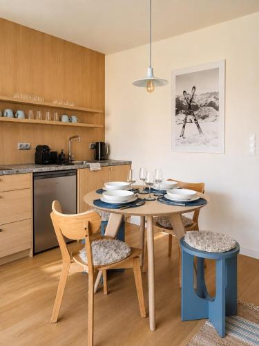 Køkken, Family Studio at Gerlach Resort, Balcony & Tatras in Gerlachov