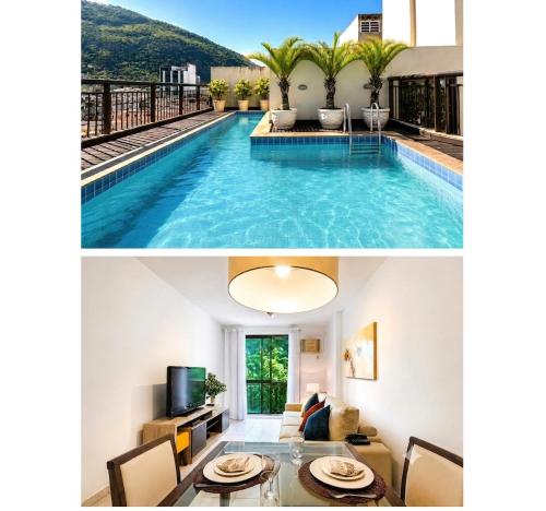 Flat Em Copacabana Com Piscina, Vaga Gratis E Vista Para O Verde - Praia A 5 Min - Ipanema