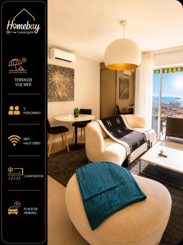 Appartement suquet 5 min des plages