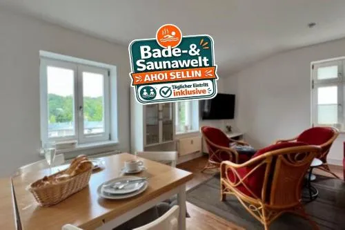 Villa Sonneck, App 21 - Bade- & Saunawelt täglich inklusive in Ostseebad Sellin, Deutschland