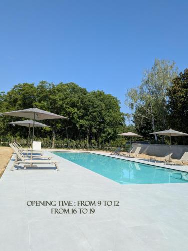 Peldbaseins, Villa Corte d'acqua Agriturismo Design in Feriole