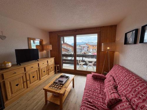 Studio cabine ensoleillé pour 4 personnes, vue sur pistes - FR-1-293-166