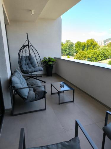 Balkong/terasse, Gravity Apartments & Bar in Bitola