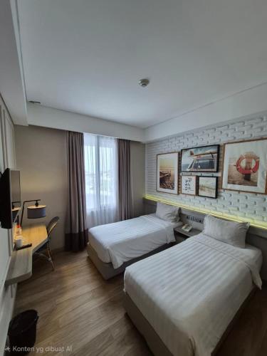 Zimmer mit 2 einzelbetten, superior, stadtblick