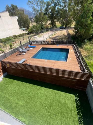 Swimmingpool, Lemoni apartments in Euboea