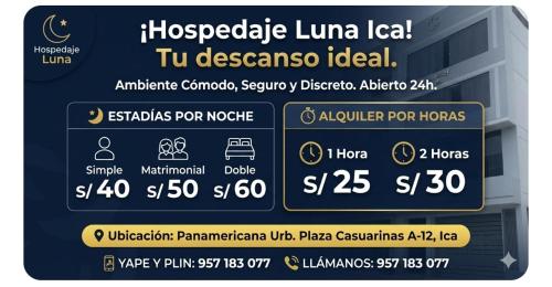 Hospedaje luna ica