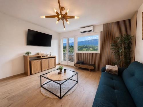 Aix-les-Bains, 64m2 clim, balcon, 2 min gare