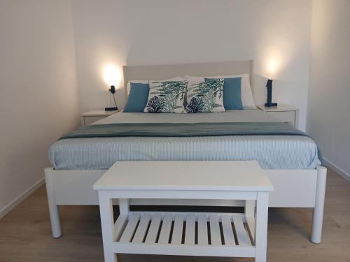 White and Blue Design Apartment