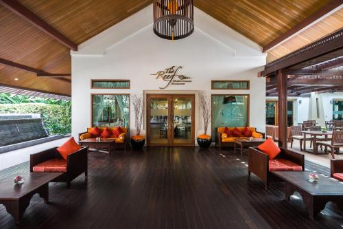 مطعم, Ravindra Beach Resort and Spa in نا جومتيين