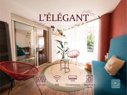L'élégant - Terrasse et climatisation