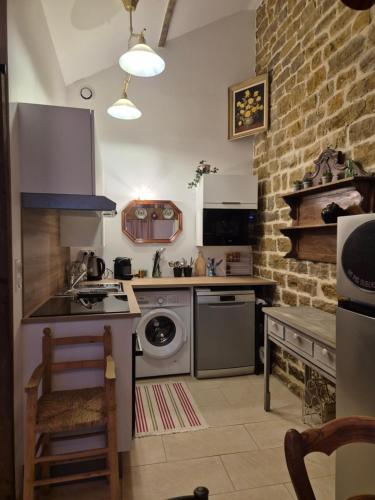 köök, A La Maison in Beaurepaire En Bresse