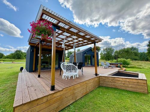 Rātes Krasti - Rasa - holiday house with sauna and lakeview