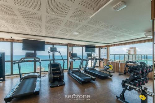 Fitneszközpont, Studio em cond. c/ piscina a 220m da Praia BPM0808 in Barra