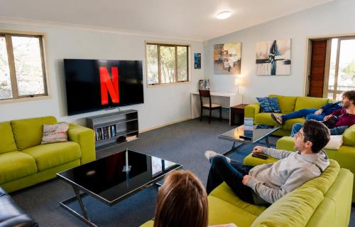 sala de TV, Adventure Taupō Hostel in Taupo