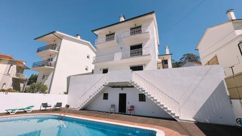 Sunny Villa with Pool & Beach View - Beach 5 min gîte à louer Santo Amaro da Amoreira