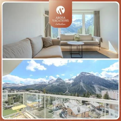 Viktoria A44 by Arosa Vacations, exklusives App im Zentrum mit privater Garage & Panoramablick in Arosa, Schweiz