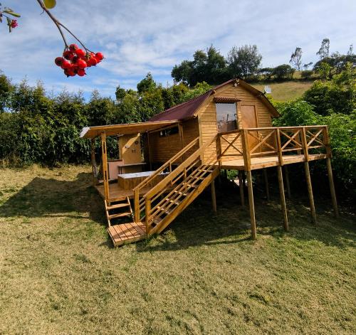GlampingTerraza del cielo con jacuzzi
