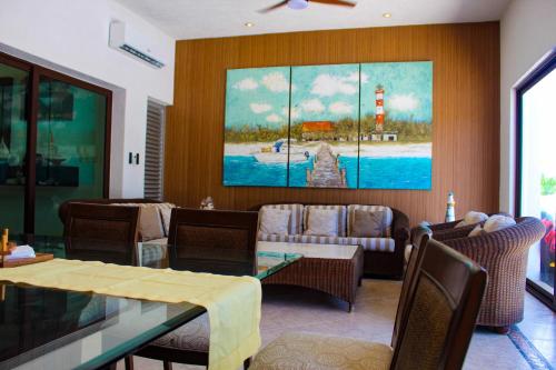 Villa Siros de 4 habitaciones in Chicxuclub Puerto Yucatan