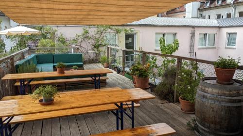 Erkély/terasz, Babelfish Hostel in Altstadt
