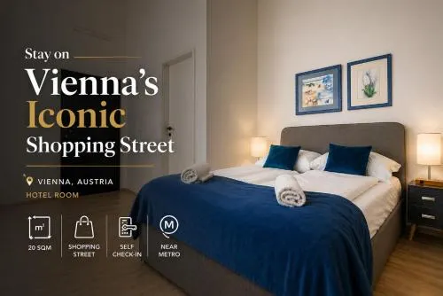 10-Min to Westbahnhof, Modern Hotel Rooms with TV, Wi-Fi in Wien, Österreich