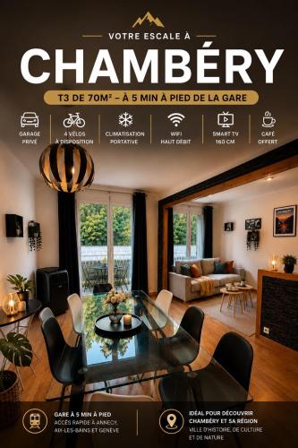 la parenthèse chambérienne avec Garage vélos à dispo Gare à 5min