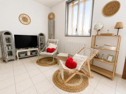 La Bulle Romantique, T2, 2P, Terrasse, Jacuzzi