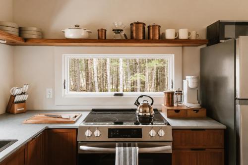 Creekside Modern Cabin Sauna Hot Tub Niksen Den in Kenoza Lake (NY)
