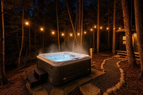 Creekside Modern Cabin Sauna Hot Tub Niksen Den in Kenoza Lake (NY)