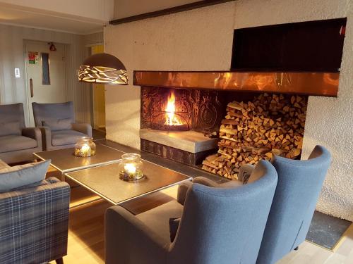 共用Lounge/電視區, 倫丹高山度假酒店 (Rondane Høyfjellshotell) in 米素賽泰爾