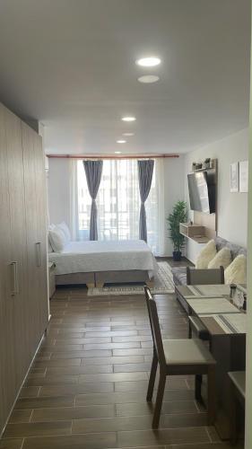 Tribeca Loft Acacias Moderno estudio con balcon y aire acondicionado