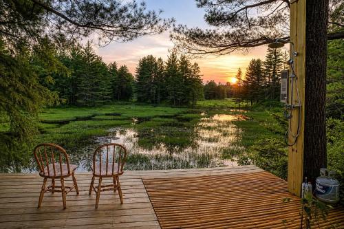 3 Secluded amazing spots on your own Private Pond in Old Forge (NY)