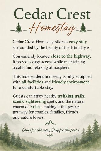Cedar Crest Homestay in Gharakar