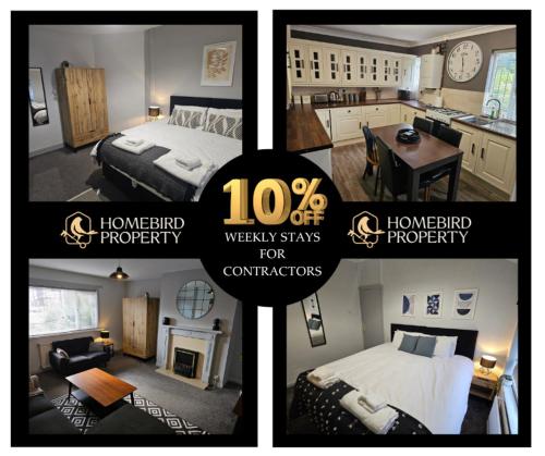 Spacious 3-Bedroom Semi Detached House By Homebird Property Management Short Lets & Serviced Accommodation Leeds With Private Parking & Garden, Leeds