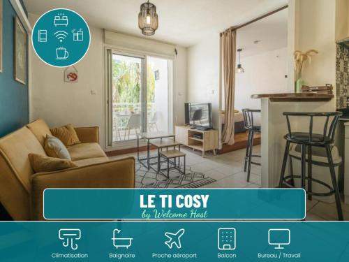 Le Ti Cosy, T2 Calme Vue Jardin et Bureau - Location saisonnière - Saint-Denis