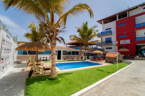 Swimming pool, Hotel Cantinho in Assomada