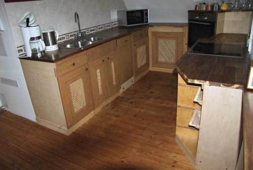 Konyha, Apartment in Chemnitz, Ebersdorfer Wald in Ebersdorf