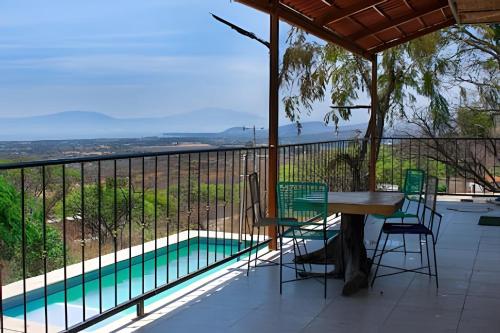Rõdu/terrass, 6 Alberca privada y Vista a el lago de Chapala in San Nicolás De Ibarra