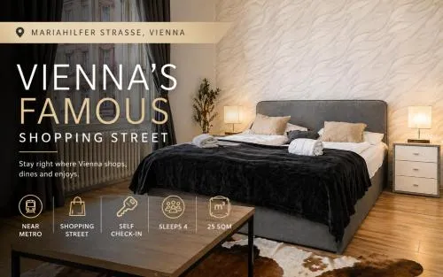 Sweet 3 Rooms Complex, Shopping Paradise Mariahilfer in Wien, Österreich