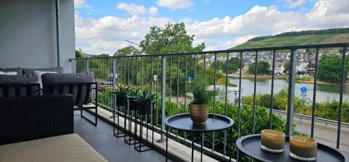 Elegant Apartment with Direct River View, Balcony and Parking in Bernkastel-Kues in Bernkastel-Kues