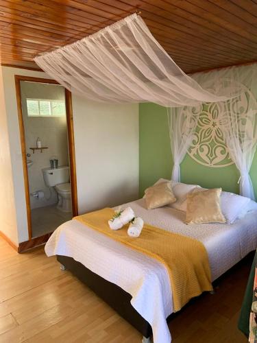 1 double bed