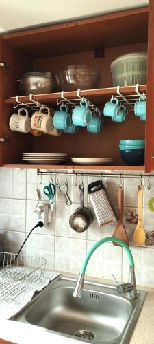 Kitchen, charmant logement in Lidia