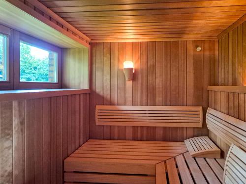 Sauna, Ferienhauser am See in Mustin