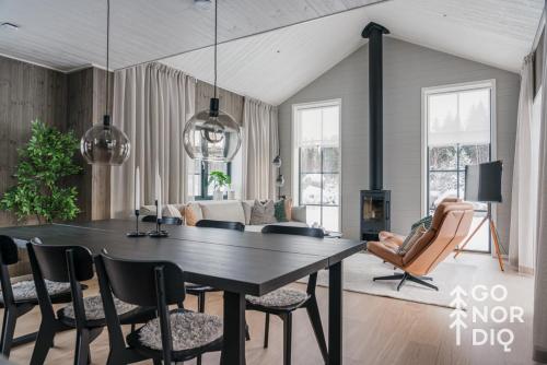 sala de TV, The Black Bear Lodge in Tallberg