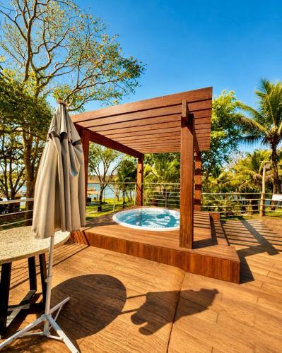 Kilátás, Pontal do Lago Flat Residence, aproveite dias incriveis em familia as margens do lago Corumba in Vila Olegario