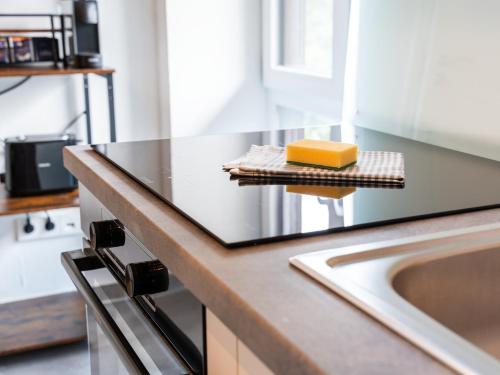 Cozinha, Apartment mit Arbeitsplatz, Parkplatz & Terrasse - für 4 (Apartment mit Arbeitsplatz, Parkplatz & Terrasse - fur 4) in Leonberg