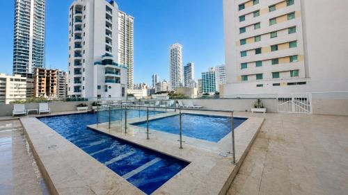 Cómodo Apartamento familiar Apto 1503 en Bocagrande Cartagena a 150mts de la playa