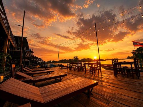 Balkons/terase, Paradise resort, Don Det river view in Muang Khong