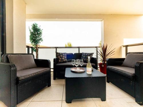 Balcony/terrace, L'heliade, Parking, Terrasse, AC in Castelnau-le-Lez